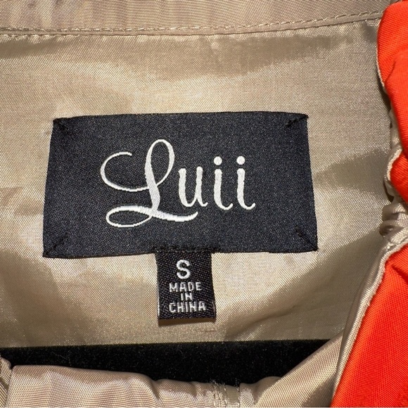 Luii by Anthropologie Jacket Womens Tan Small High Neck Parka Raincoat - Picture 2 of 7